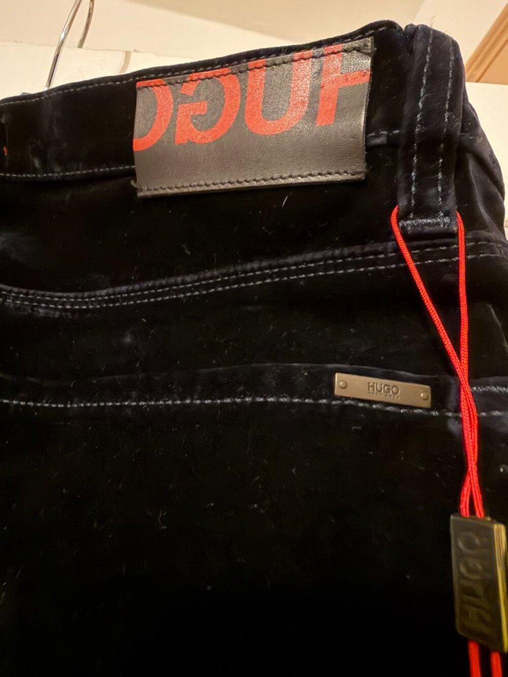 NWT Hugo Boss Velvet Pants, Dark Blue, Sz W36/L32